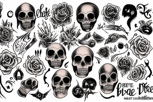Crâne fête des morts+bière tattoo idea