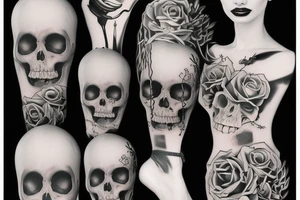 Crâne fête des morts+bière tattoo idea