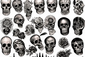 fête des morts+bière tattoo idea
