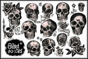 fête des morts+bière tattoo idea