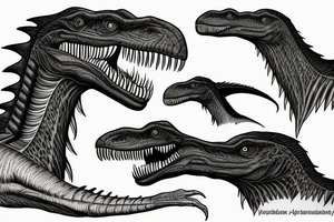 Velociraptor tattoo idea