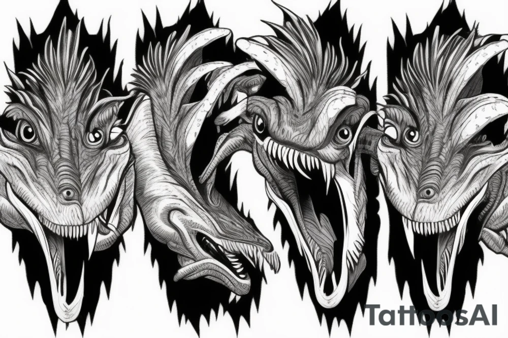 Velociraptor tattoo idea