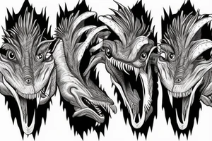 Velociraptor tattoo idea