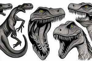 Velociraptor tattoo idea