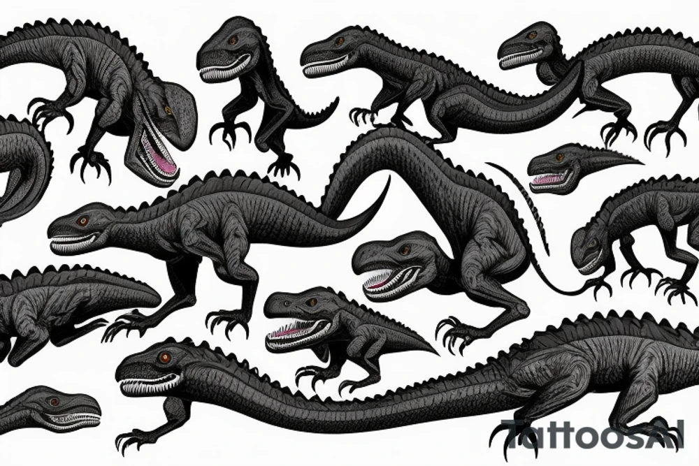 Velociraptor tattoo idea