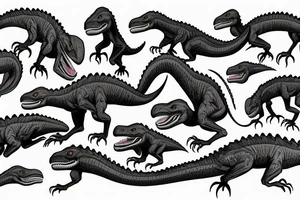 Velociraptor tattoo idea