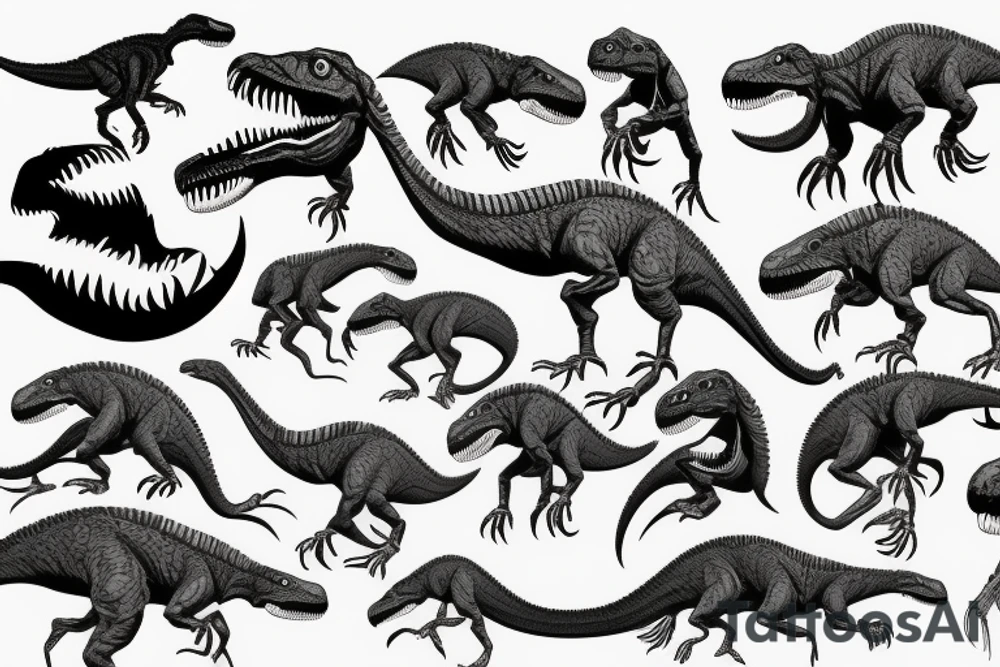 Velociraptor Jurassic park tattoo idea