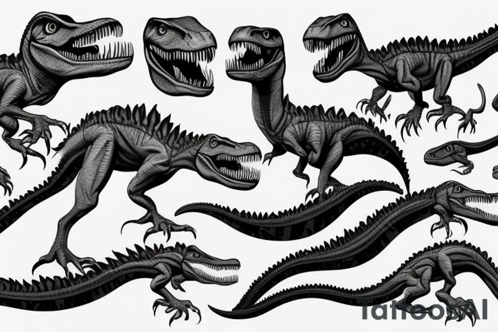 Velociraptor Jurassic park tattoo idea