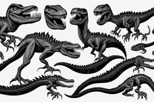 Velociraptor Jurassic park tattoo idea