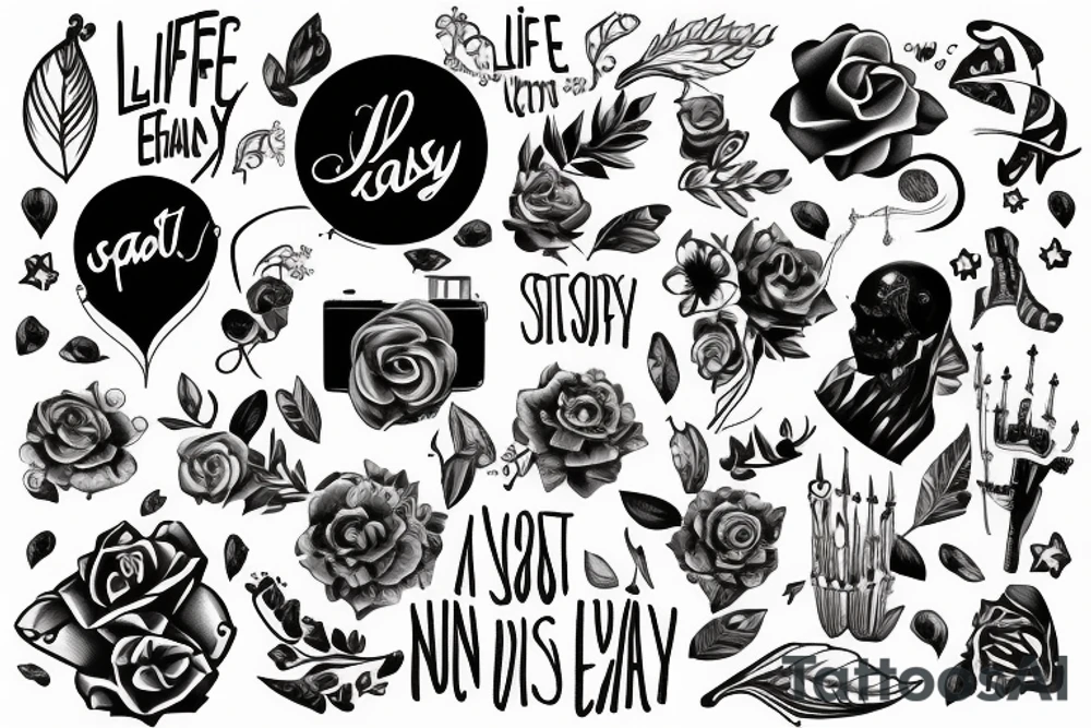 life is not supposed to be easy tattoo idea