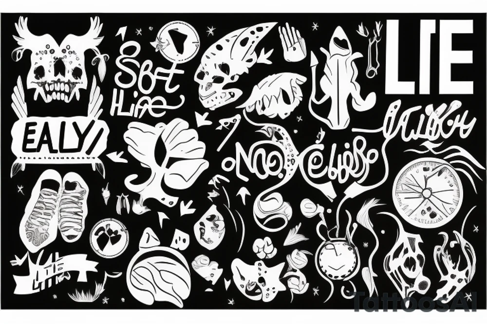 life is not supposed to be easy tattoo idea