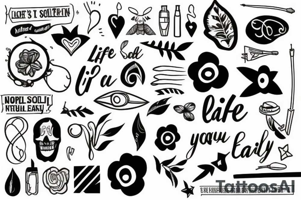 life is not supposed to be easy tattoo idea