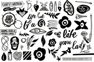life is not supposed to be easy tattoo idea