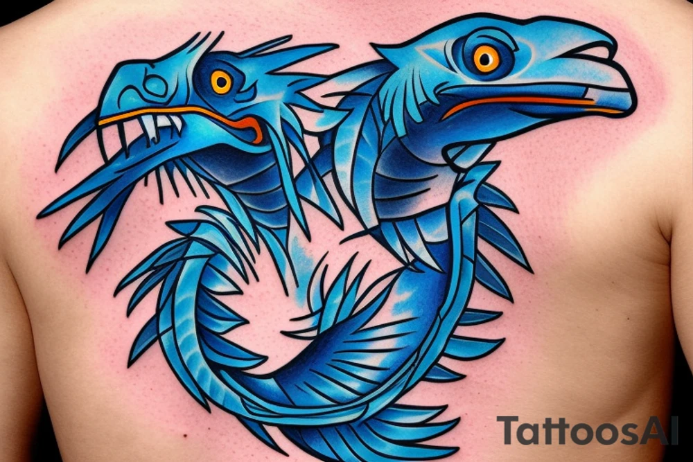 blue Raptor tattoo idea