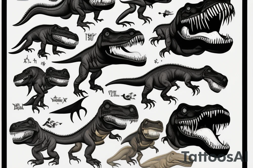 T-Rex tattoo idea