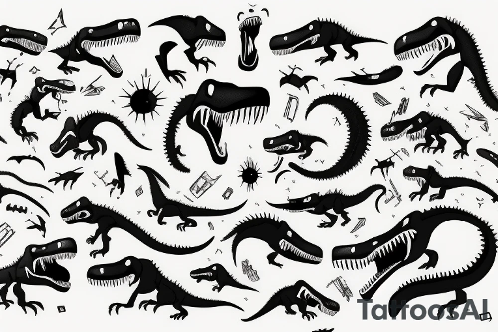 T-Rex tattoo idea