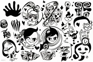 Social distance tattoo idea
