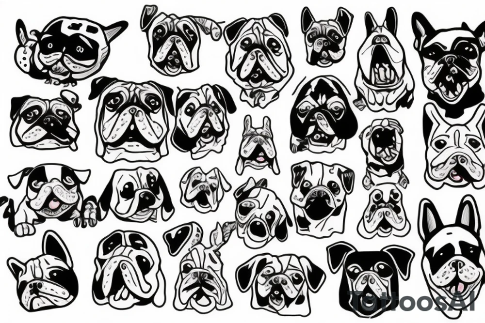 Funny dog tattoo idea