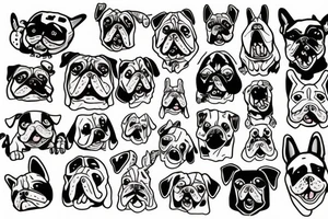 Funny dog tattoo idea