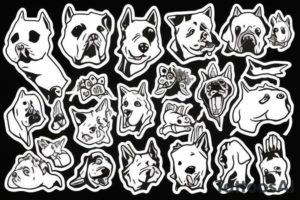 Funny dog tattoo idea