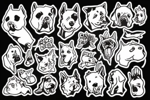 Funny dog tattoo idea