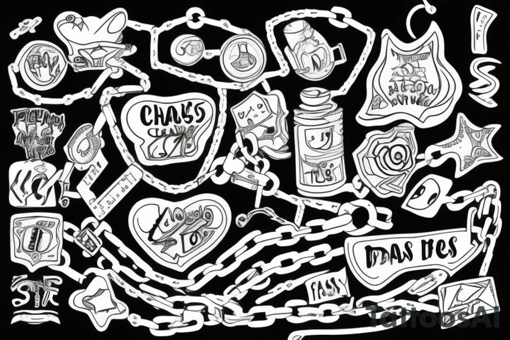 Chains tattoo idea