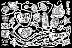 Chains tattoo idea