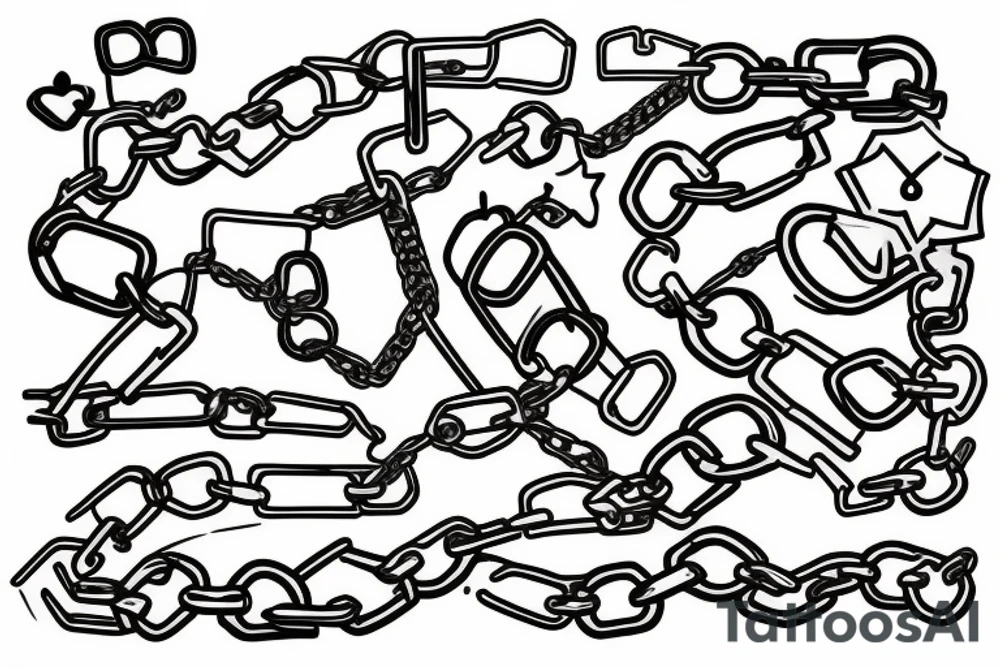 Chains tattoo idea