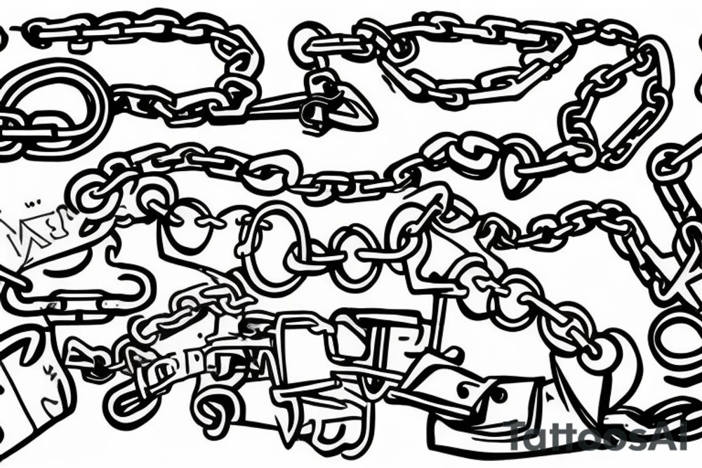 Chains tattoo idea