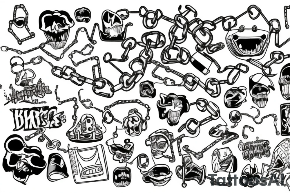Chains tattoo idea
