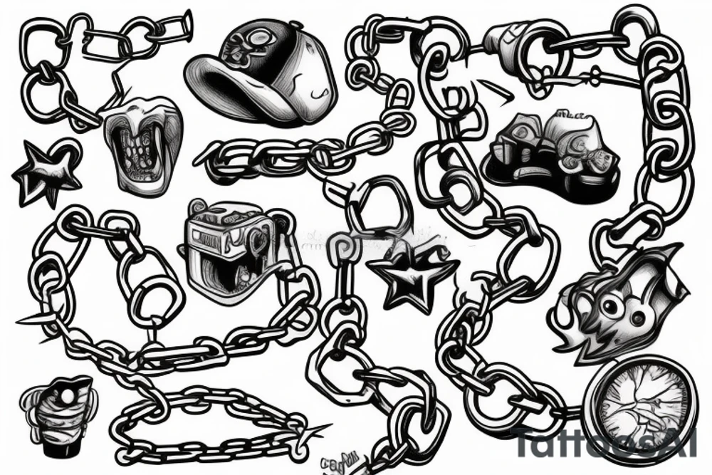 Chains tattoo idea