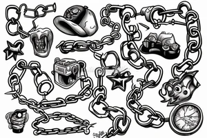 Chains tattoo idea