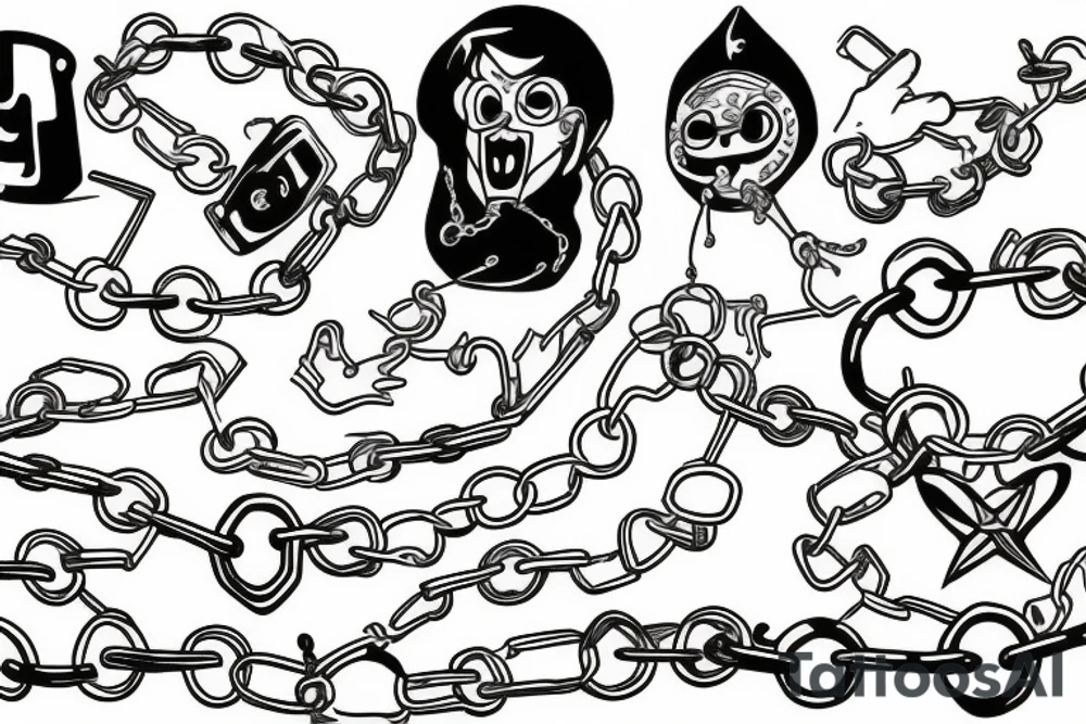 Chains tattoo idea