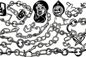 Chains tattoo idea