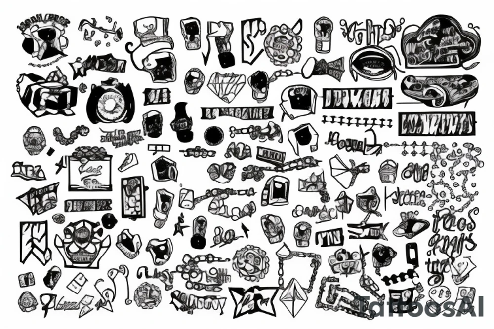 Chains and lockers tattoo idea