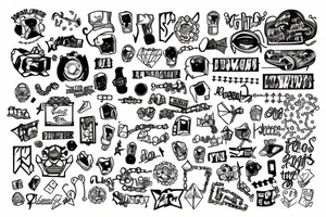 Chains and lockers tattoo idea