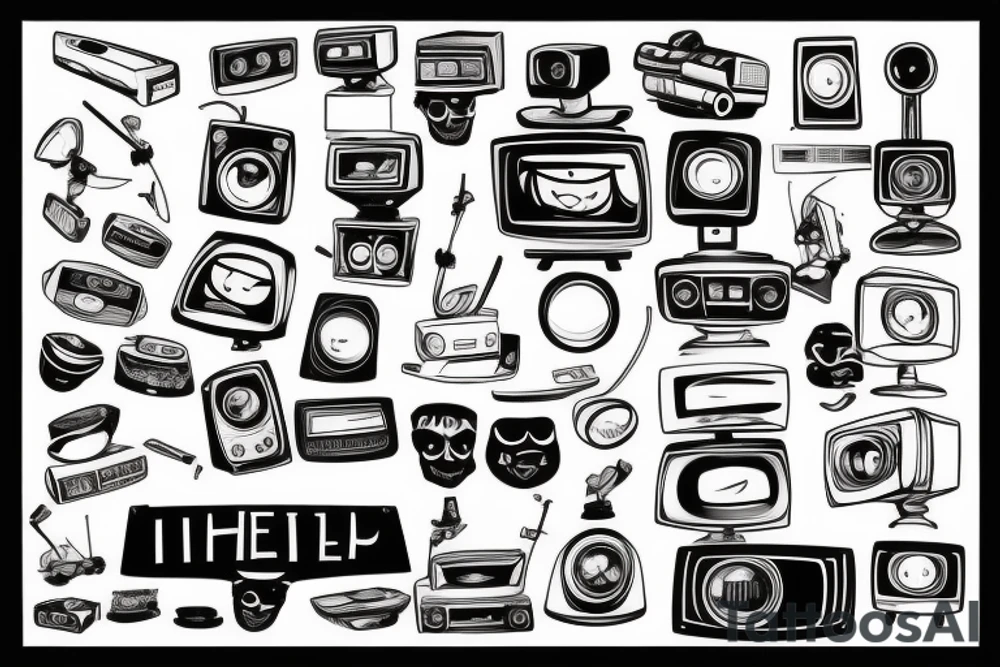 Old television tattoo idea