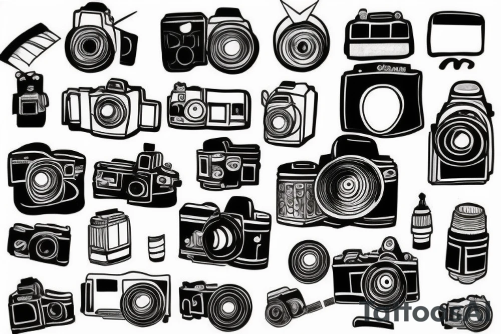 Old camera tattoo idea
