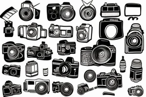 Old camera tattoo idea