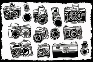 Old camera tattoo idea