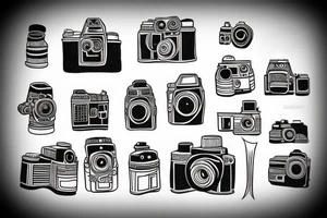Old camera tattoo idea