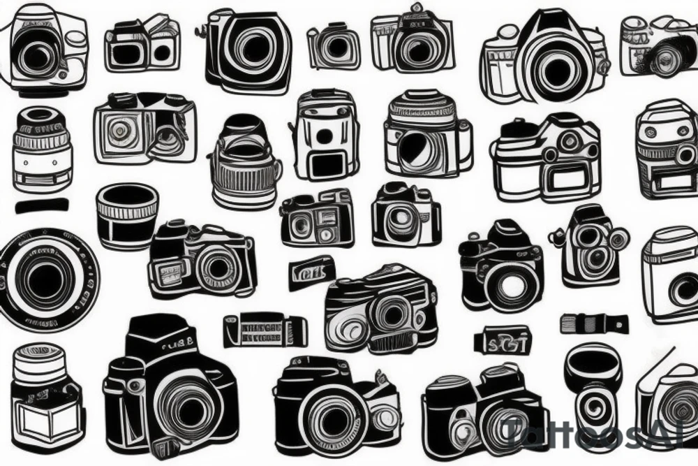 Old camera tattoo idea