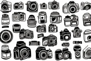 Old camera tattoo idea