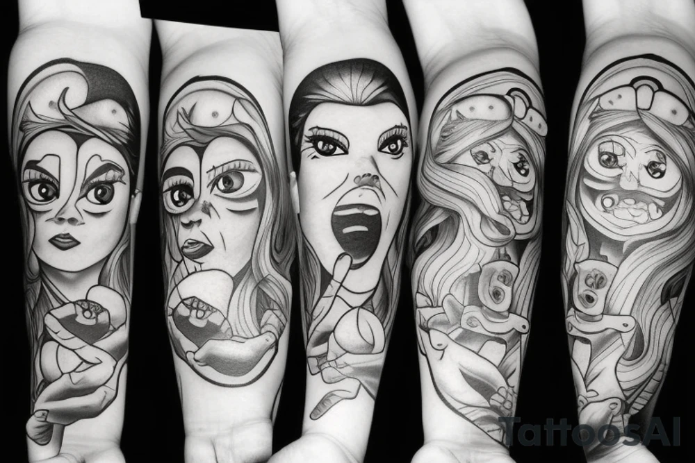 Big eyes tattoo idea
