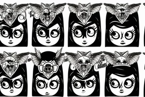 Big eyes tattoo idea