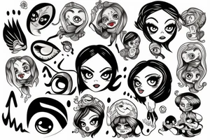 Big eyes tattoo idea