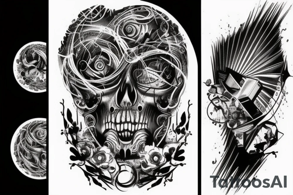 Techno music tattoo idea