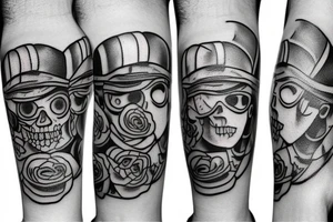 Cans of beer tattoo idea