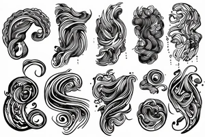 Flowing water tattoo idea