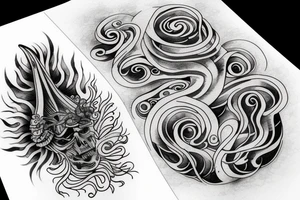 Flowing water tattoo idea